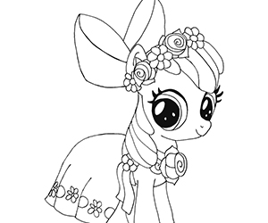 Coloriage My Little Pony Apple Bloom