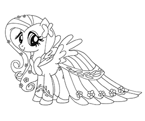 Coloriage My Little Pony Fluttershy