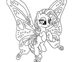 Coloriage My Little Pony Rarity