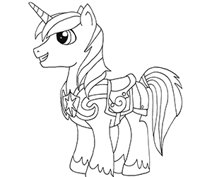 Coloriage My Little Pony Shining Armor
