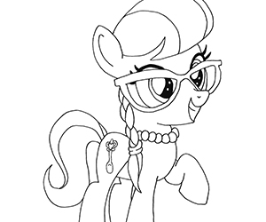 Coloriage My Little Pony Silver Spoon