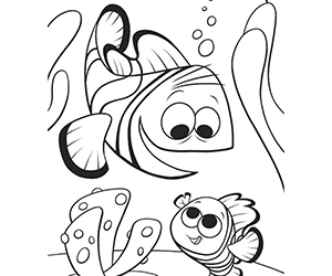 Coloriage Marin et Nemo