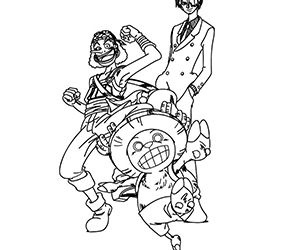 Coloriage de One Piece