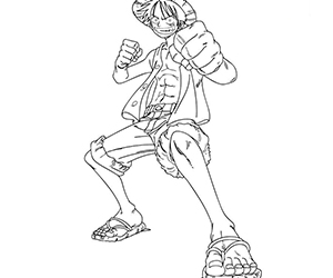 Coloriage One Piece Luffy