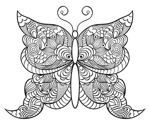 Coloriage Papillon Adulte