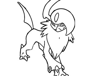 Coloriage Absol