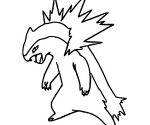 Coloriage Typhlosion
