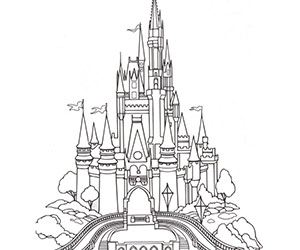 Coloriage Château Princesse Disney