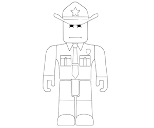 Coloriage Roblox Sheriff