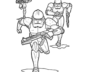 Coloriage Star Wars Stormtroopers