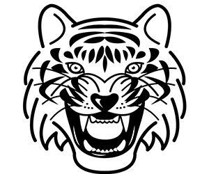 Coloriage Portrait Tigre