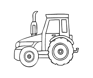 Coloriage Petit Tracteur