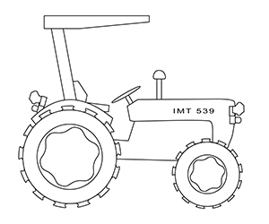 Coloriage Tracteur Agricole