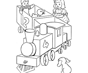 Coloriage Train pour Enfants