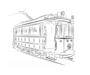 Coloriage Tramway