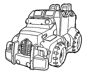 Coloriage Camion Transformers