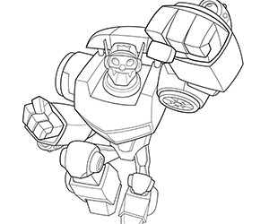 Coloriage Transformers Chase